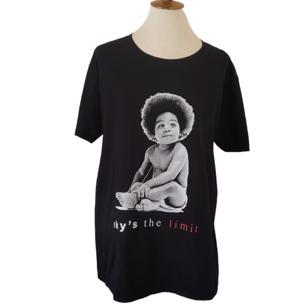 The‎ Notorious BIG Skys the Limit Graphic T-Shirt Black Large Biggie Smalls Tee